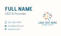 Starburst Business Card example 2