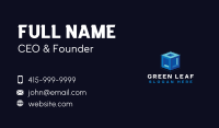 Digital Technology Cube Business Card