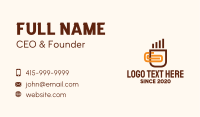 Coffee Cup Clip Business Card