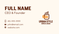 Coffee Cup Clip Business Card Design