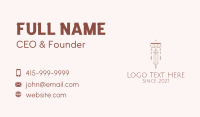 Wall Hanging Business Card example 4