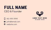 Spiral Horn Bull Business Card