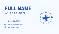 Fan Propeller Blade Business Card Design