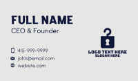 Keyhole Hanger Apparel Business Card