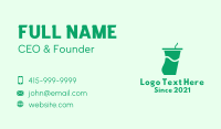 Juice Bar Business Card example 2