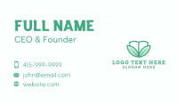 Green Leaves Wellness Book Business Card