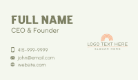 Rainbow Playground Wordmark Business Card