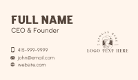 Cowgirl Western Hat Business Card Design