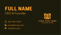 Orange House Roof Business Card