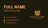 Orange House Roof Business Card Design