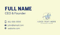 Monoline Horseback Rider Business Card Design