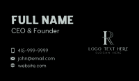 Luxury I & R Monogram Business Card Design