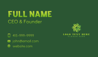 Organic Floral Leaf Business Card