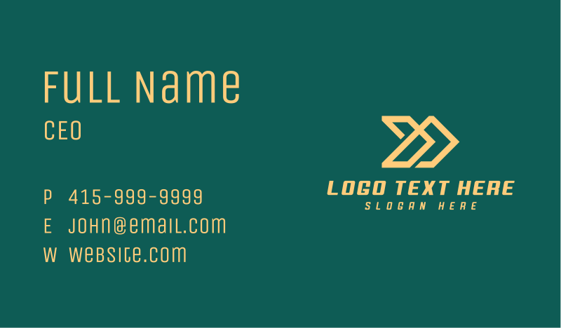Corporate Business Card example 2