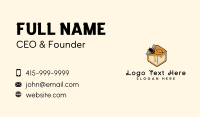 Hexagon Honey  Bee Business Card Design