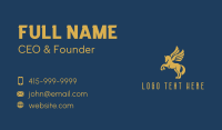 Gold Pegasus Company Business Card Design