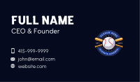 Baseball Team Tournament Business Card