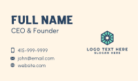Simple Hexagon Star Business Card