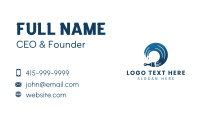 Blue Gradient Mural Painting  Business Card