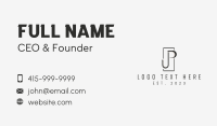 Elegant Fashion Firm J & P Business Card