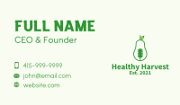 Green Mic Avocado  Business Card Image Preview