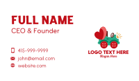 Toy Car Heart  Business Card Design