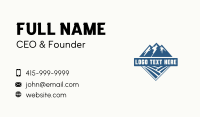 Mountain Adventure Peak Business Card