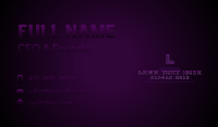 Cyber Tech Streamer Business Card