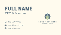 Leaf Shovel Garden Business Card Design