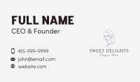 Pearl Necklace Woman Business Card