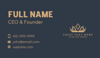 Luxury Tiara Jewelry Business Card