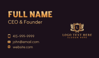 Luxury Royal Shield Business Card