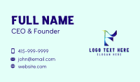 Creative Y2k Letter F Business Card
