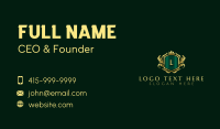 Deluxe Crown Crest Business Card Design