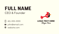 Simple Red Cardinal  Business Card Design