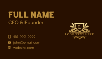 Expensive Kingdom Crest Shield Business Card