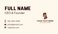 Stylish Bulldog  Pet Store Business Card