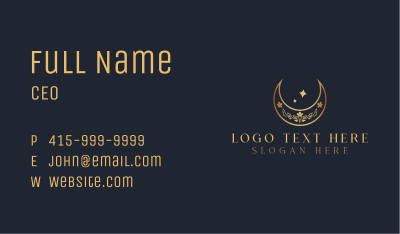 Luxury Moon Jewelry Boutique Business Card