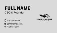 Flight Passenger Aircraft Business Card