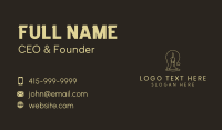 Candle Wax Lamp Business Card Design