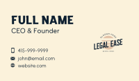 Italic Business Card example 1