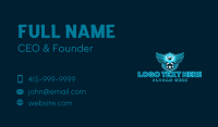 Blue Eagle Hawk Soccer Business Card