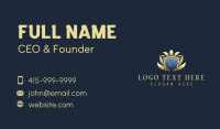 Elegant Crown Crest Business Card Design