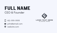 Geometry Marketing Letter E Business Card