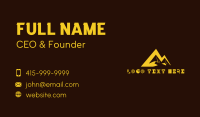 Desert Pyramid Letter M Business Card Design