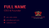 Royal Griffin Shield Business Card Design