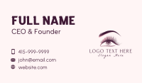 Woman Eyeshadow  Beauty Business Card Design