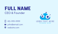 Digital Network Cloud  Business Card Design