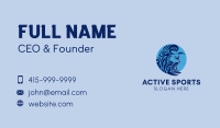 Silhouette Greek Face Business Card