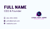 Startup Media Lettermark Business Card
